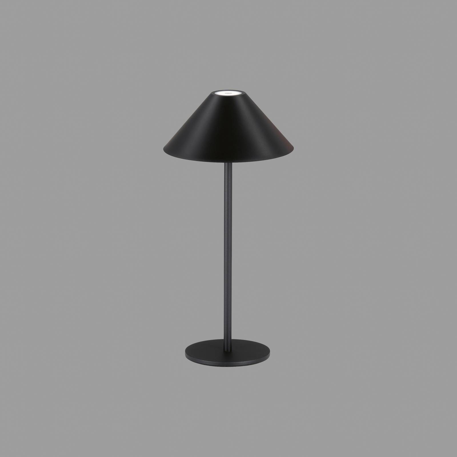 FH Lighting Lampe à batterie LED Lörk noir sable touchdim