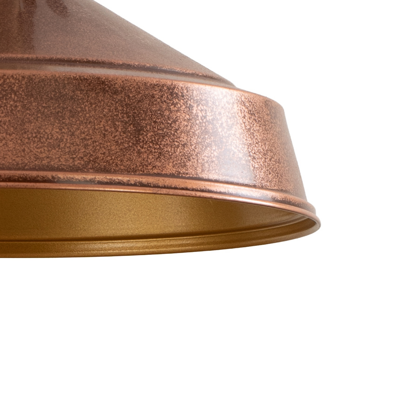 Augusta pendant light, copper/gold, Ø 40 cm, metal