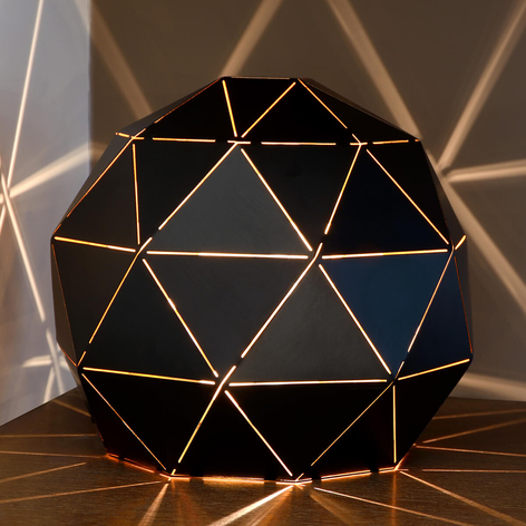 Otona - bordlampe av svart metall