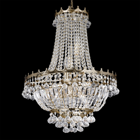 Kristall-Kronleuchter Versailles goldfarben 55 cm
