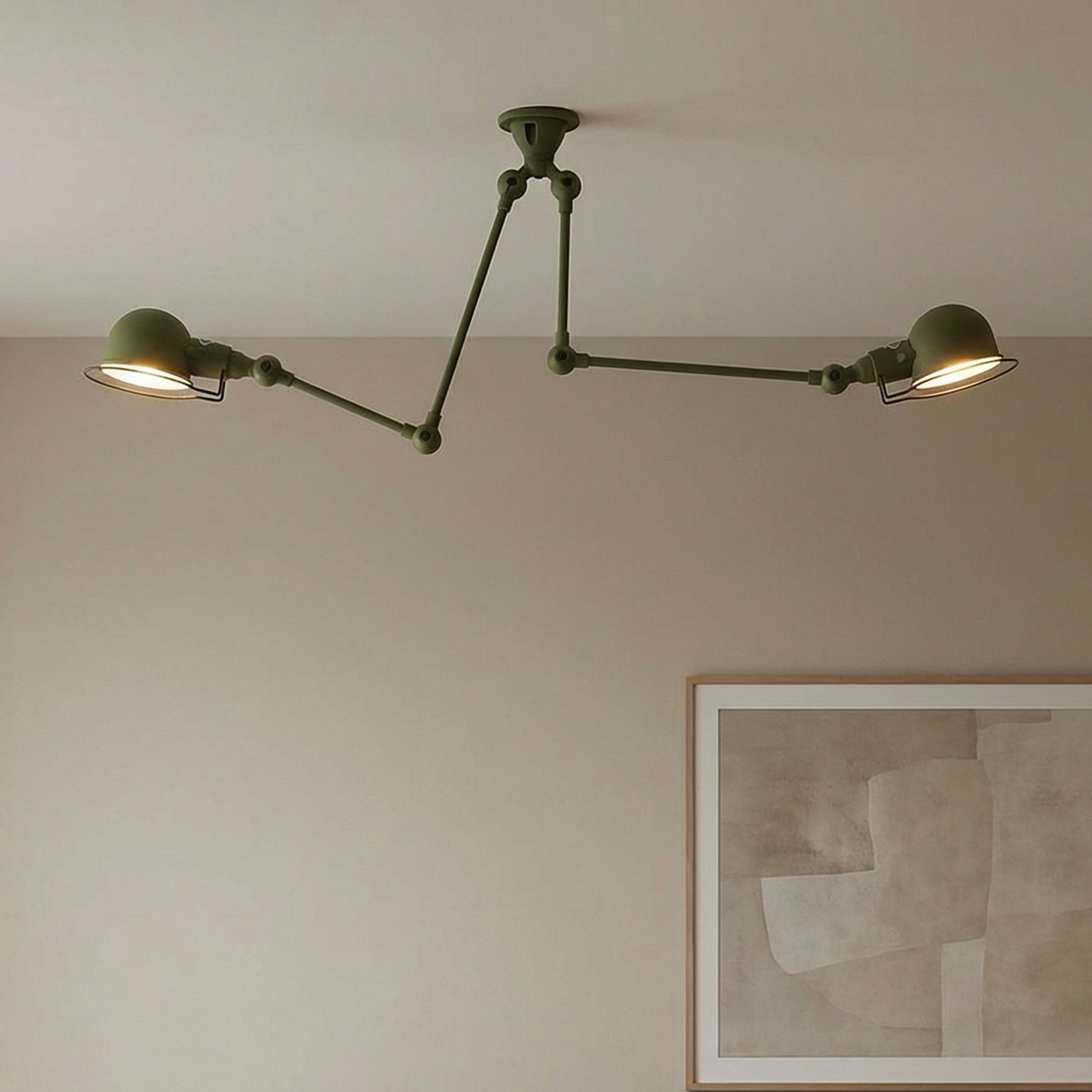 Jieldé Signal Sky3773 plafonieră 2 becuri verde