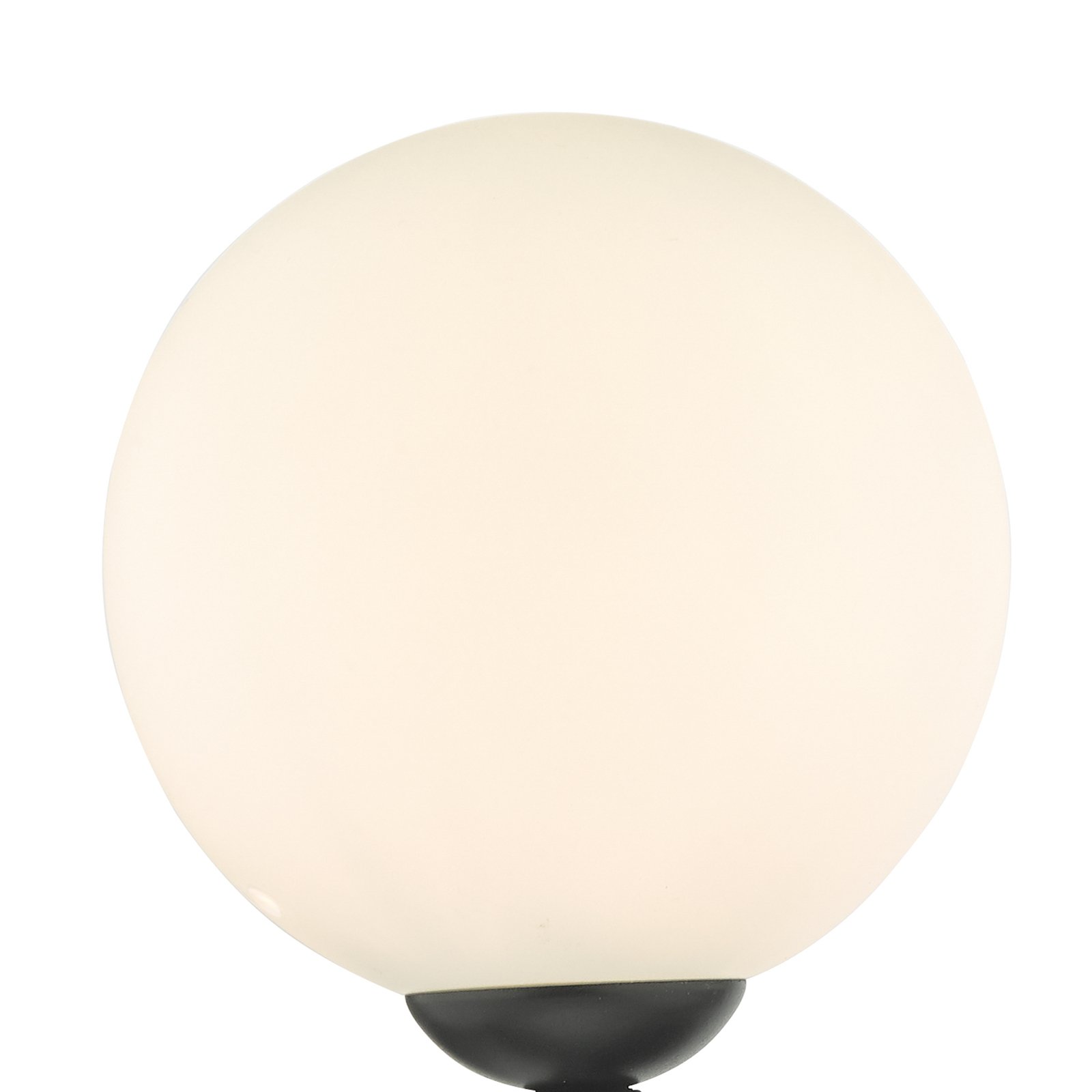 Стенна лампа Cohen с глобус от бяло опалово стъкло