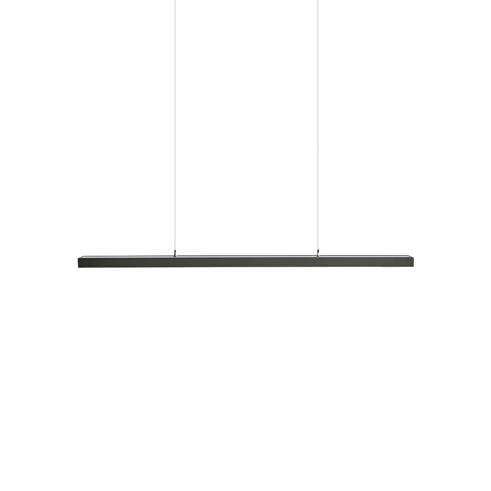 Arcchio LED-Büropendellampe Jolinda, schwarz, 118cm, up/down