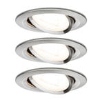 Nova 3-spot round swivel/dimmable, iron - Paulmann