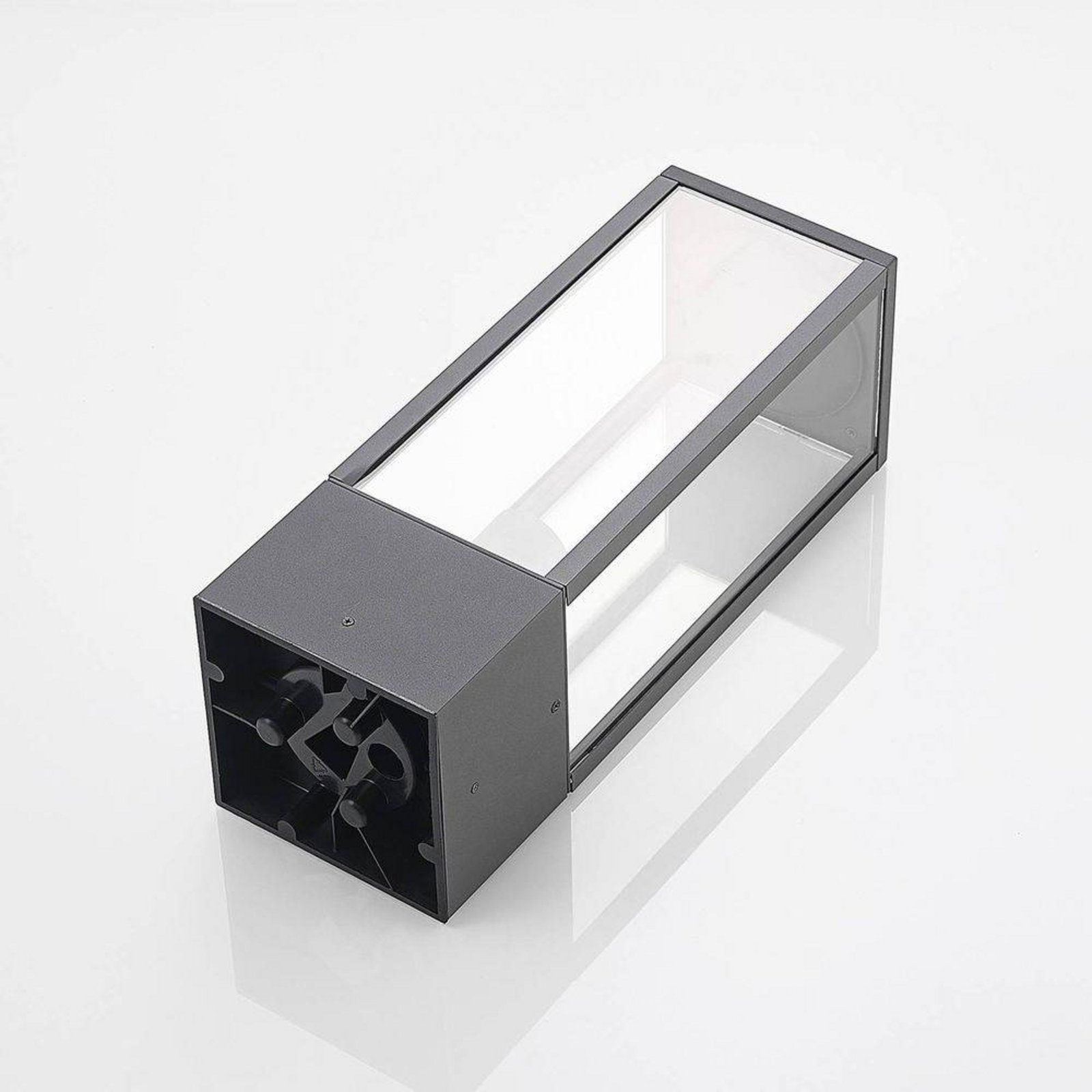 Peldar Zahradní Lampa H40 Dark Grey/Clear - Lindby