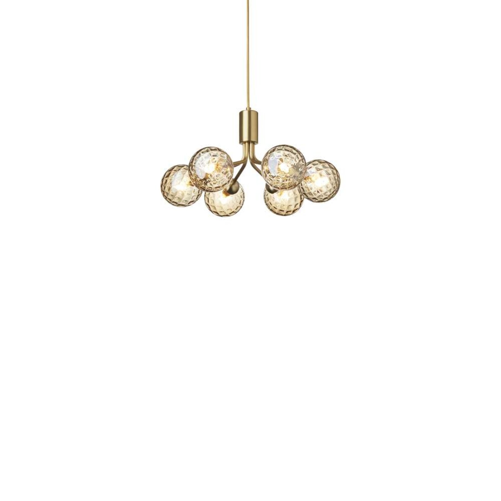 Apiales 6 Lustră Pendul Brushed Brass/Optic Gold - Nuura