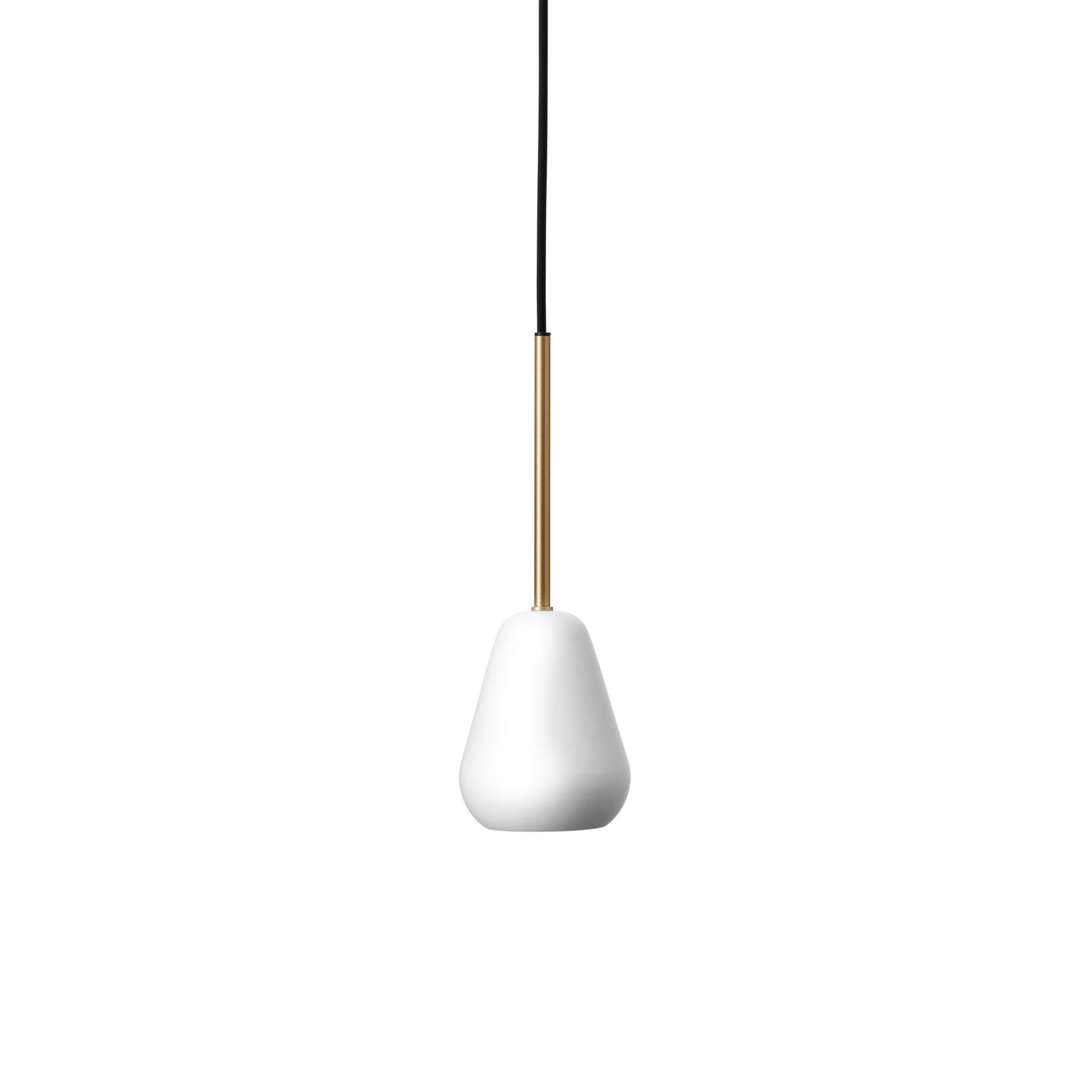 Anoli Spot pendant light, gold/white, Ø 10 cm - Nuura