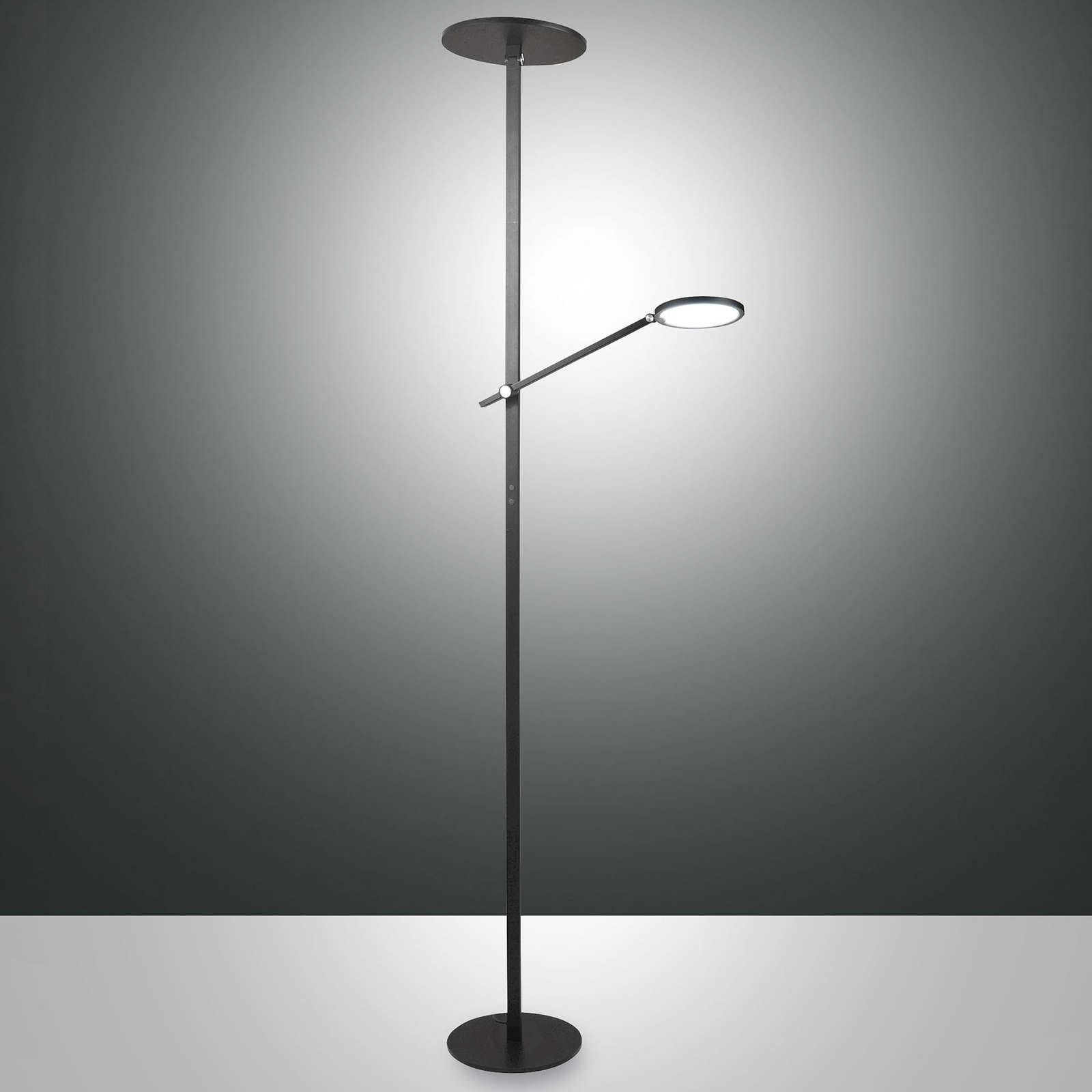 Lampa stojąca LED Regina z ramieniem 2-pkt. czarna