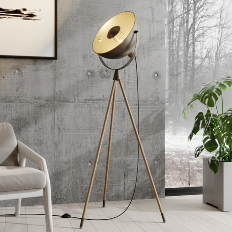 Lindby Scharlie vloerlamp met metalen kap