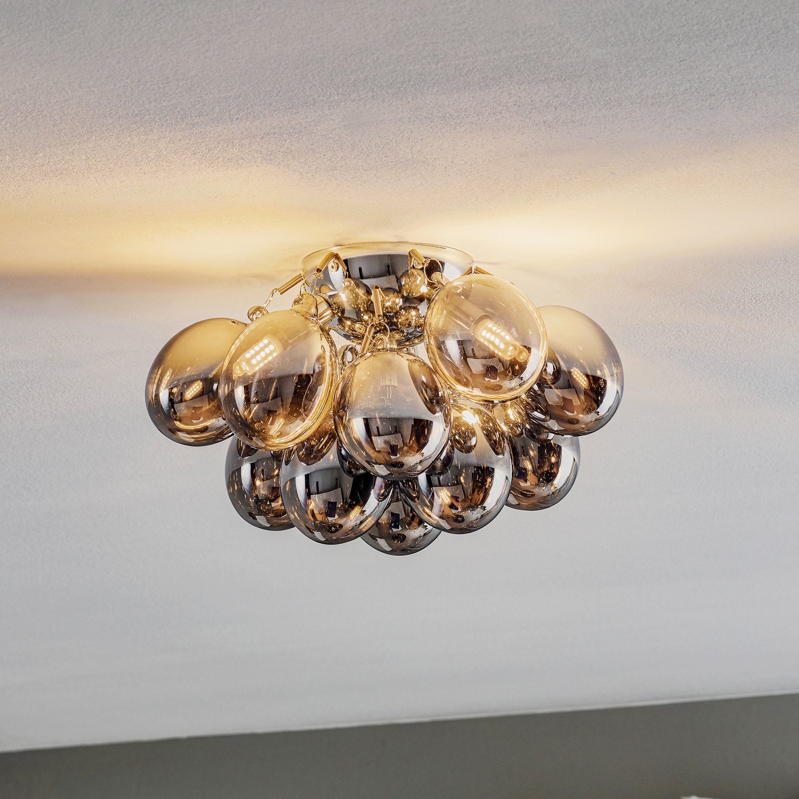 Gross Ceiling Lamp Ø30 Smoke Grey - By Rydéns