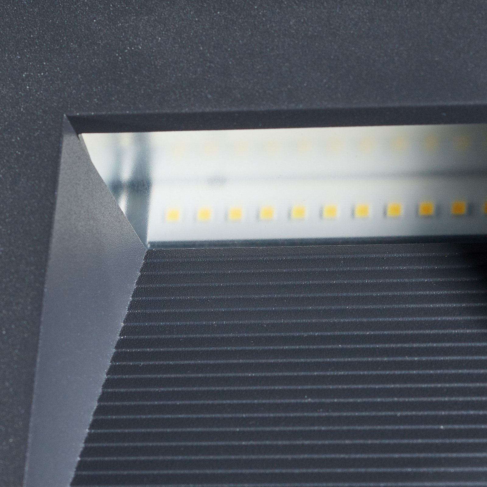 BEGA 24202 LED recessed wall light, 3,000K