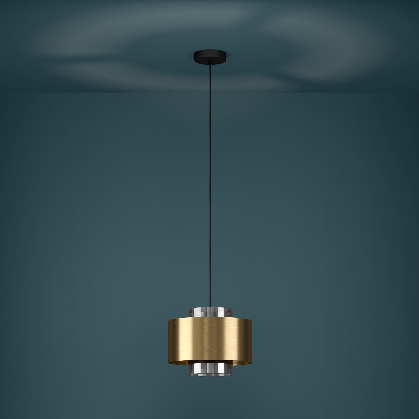 Suspension Dugla, couleur or, Ø 28 cm, E27 - Stars of Light