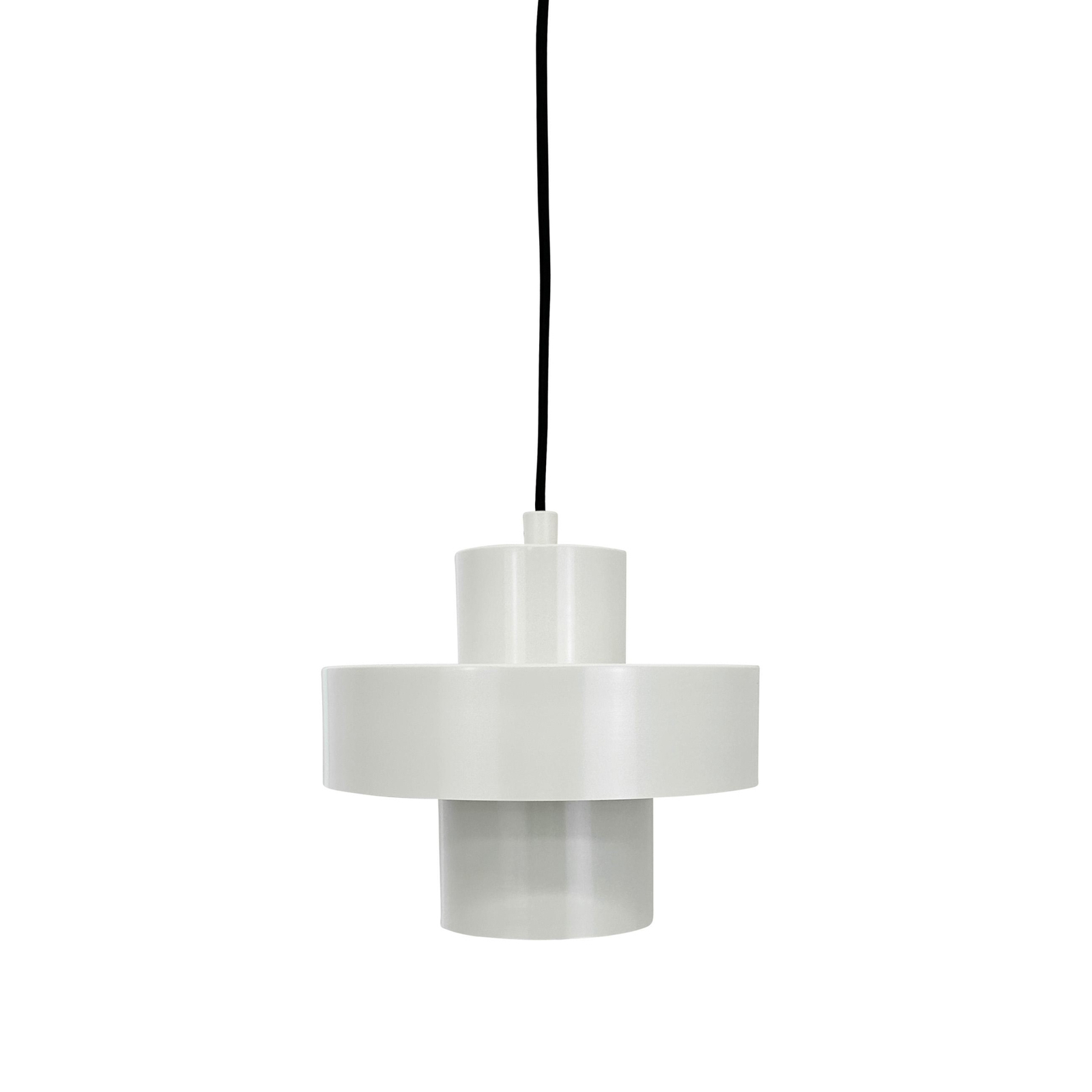 Dyberg Larsen hanging light Stoke, putty white, Ø 20 cm, metal