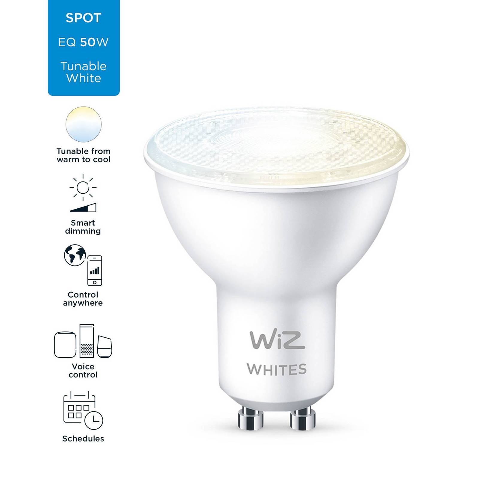 WiZ PAR16 réflecteur LED GU10 4,7W CCT