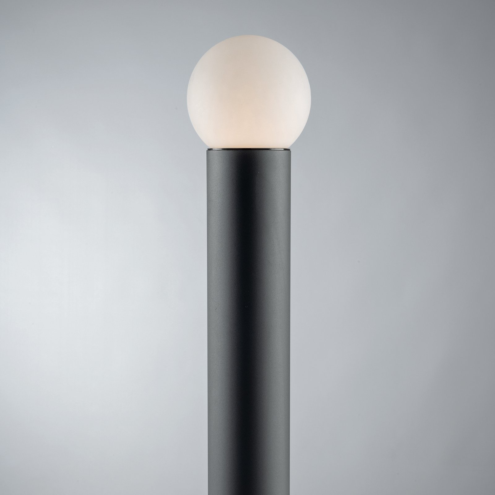 Skittle path light, globe lampshade