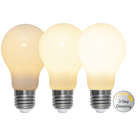 LED-Lampe E27 A60 6,5W 600lm 3-step-dim, opal