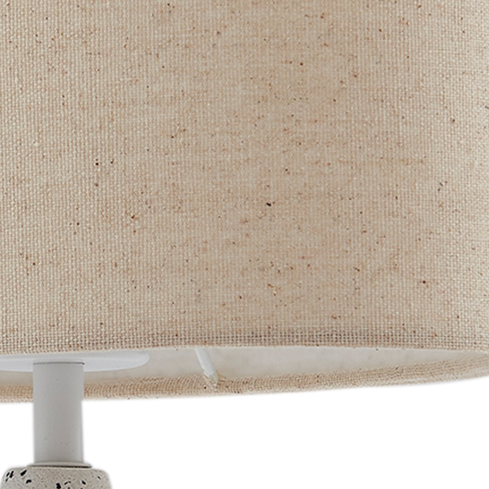 Lindby table lamp Kody, beige, textile, ceramic, 37 cm