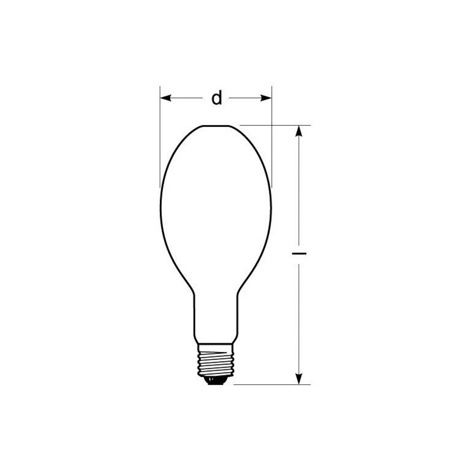 RADIUM metal halide lamp E40 420 W HRI-E D/PRO Ra92