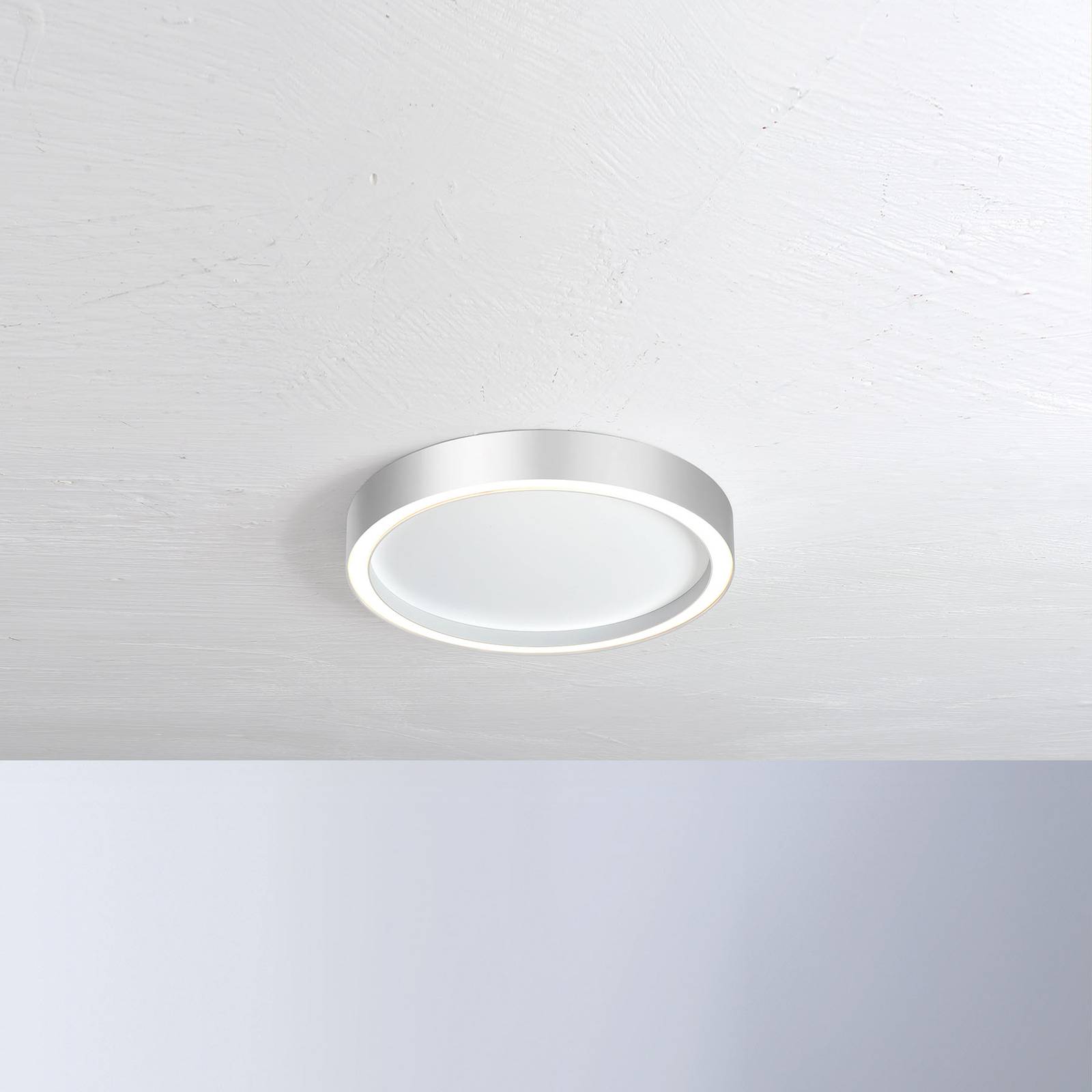 Bopp Aura lampa sufitowa LED Ø 55cm biały/aluminium