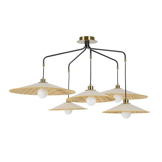 Gatsby pendant light, myra, 5-bulb - MARKET SET
