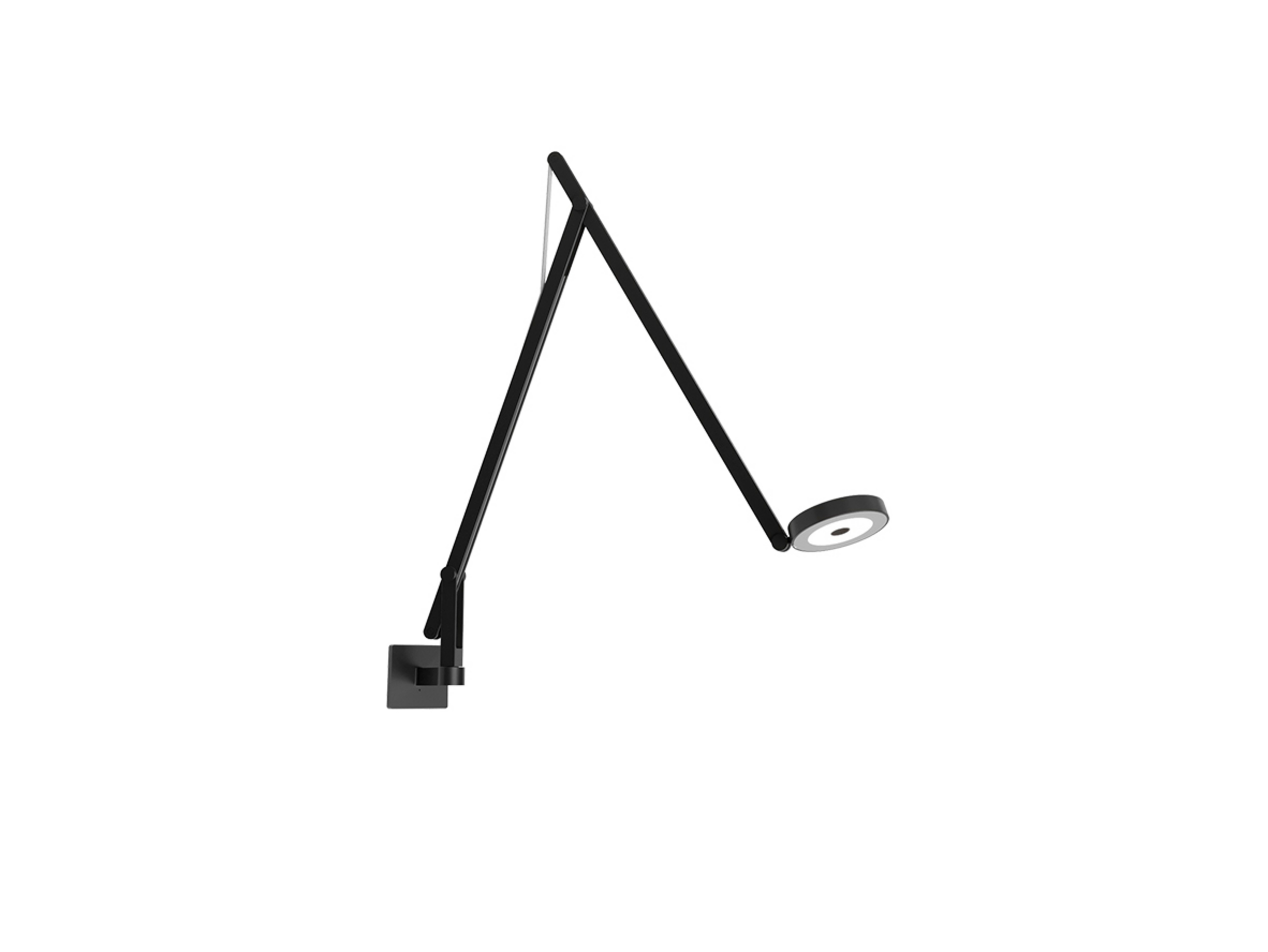 String W1 Wall Lamp DTW Matt Black/Silver - Rotaliana