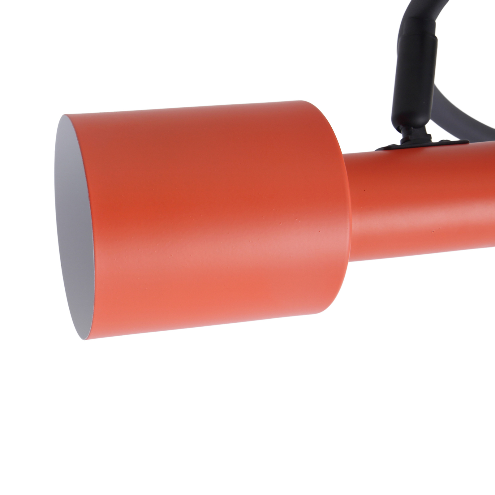 Ovelia 3 Round Kattovalaisin Orange/Black - Lindby