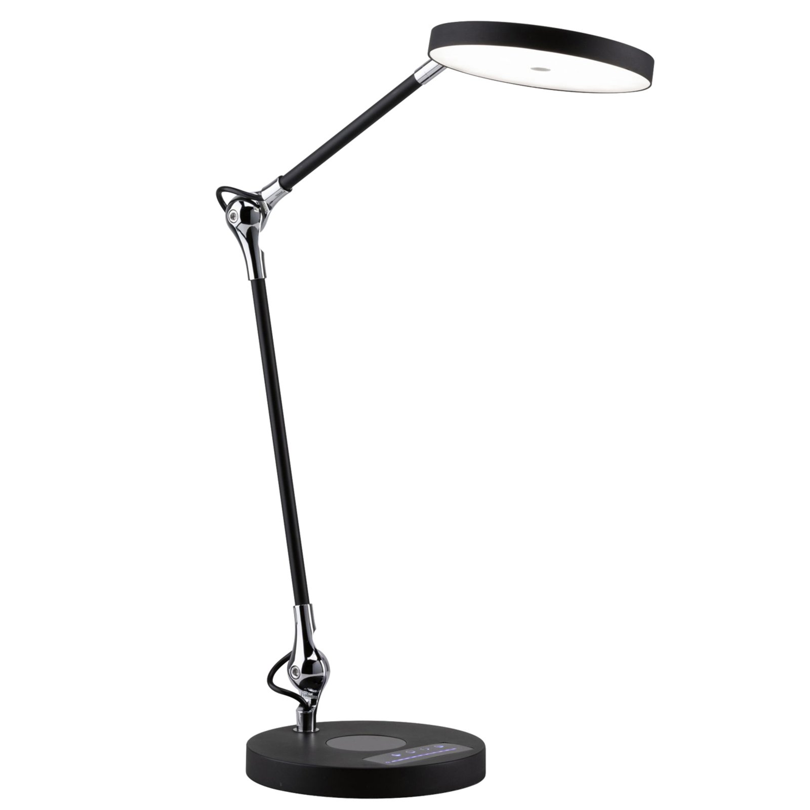 Numis Qi Pöytävalaisin w/Qi Wireless Charging Musta - Paulmann
