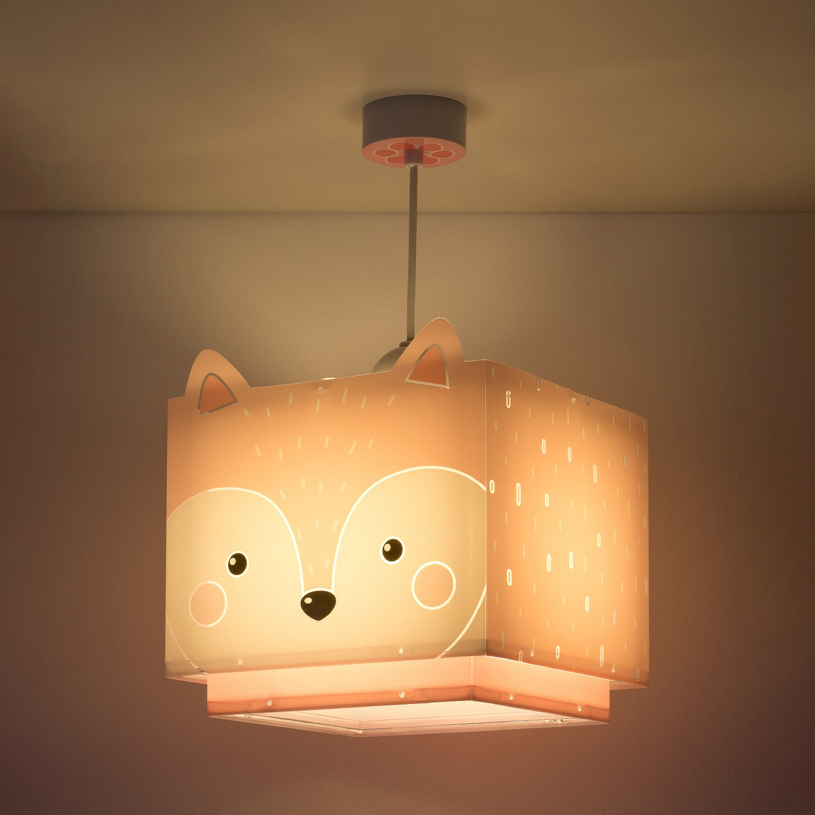 Little Fox children's hanging light, 1-bulb