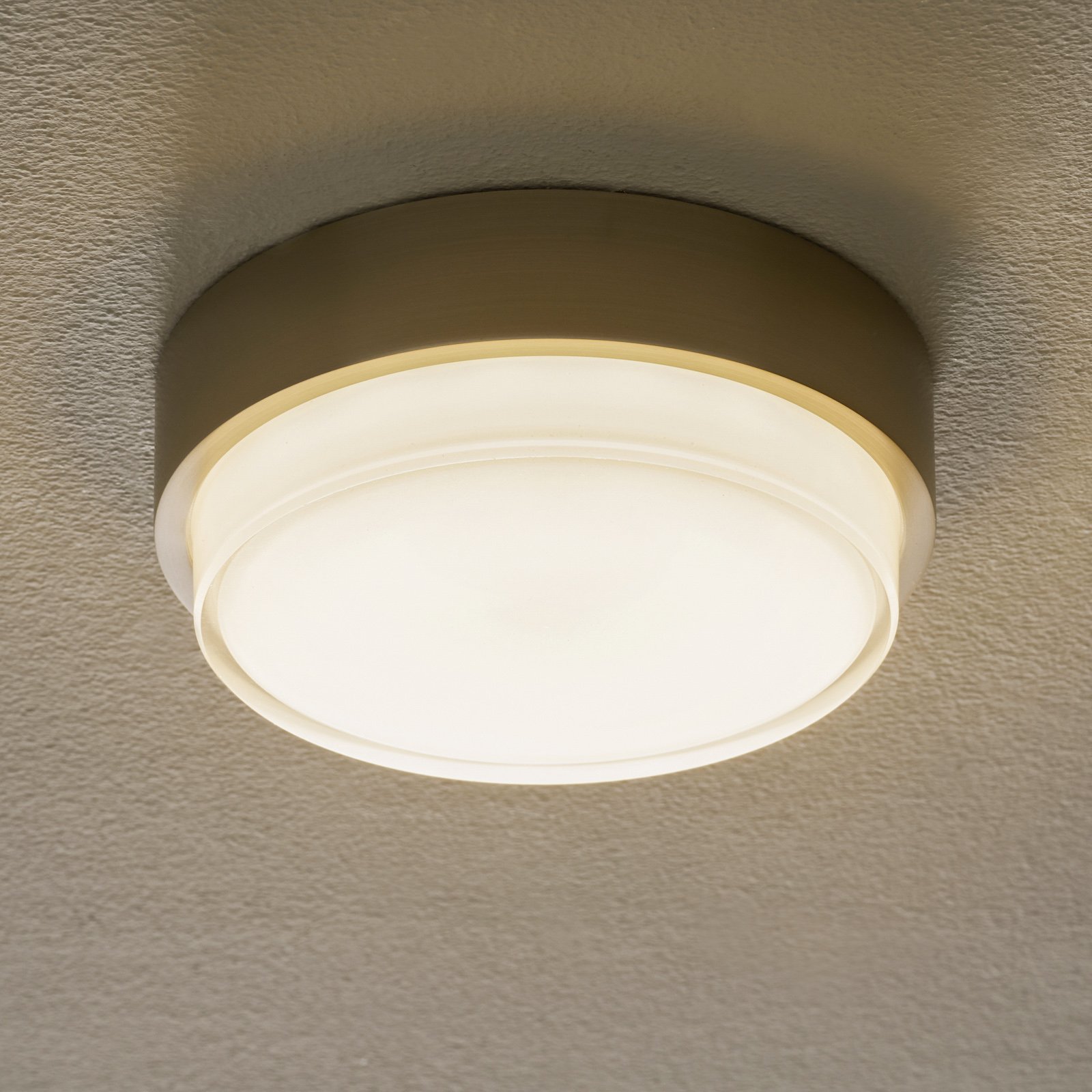 BEGA 50536 LED ceiling light 930 steel Ø 21 cm