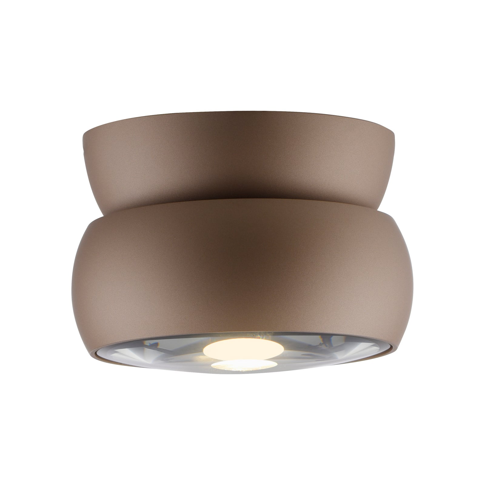 Move LED-Deckenspot, Ø12cm, bronzefarben, Metall/Glas - PURE Move LED-Deckenspot, Ø12cm, bronzefarben, Metall/Glas - PURE