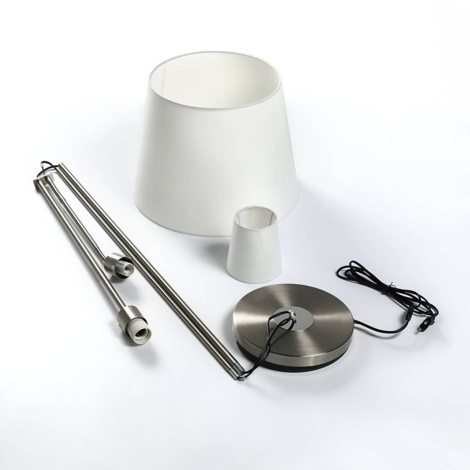 Nantwin Lampadar White/Nickel - Lindby