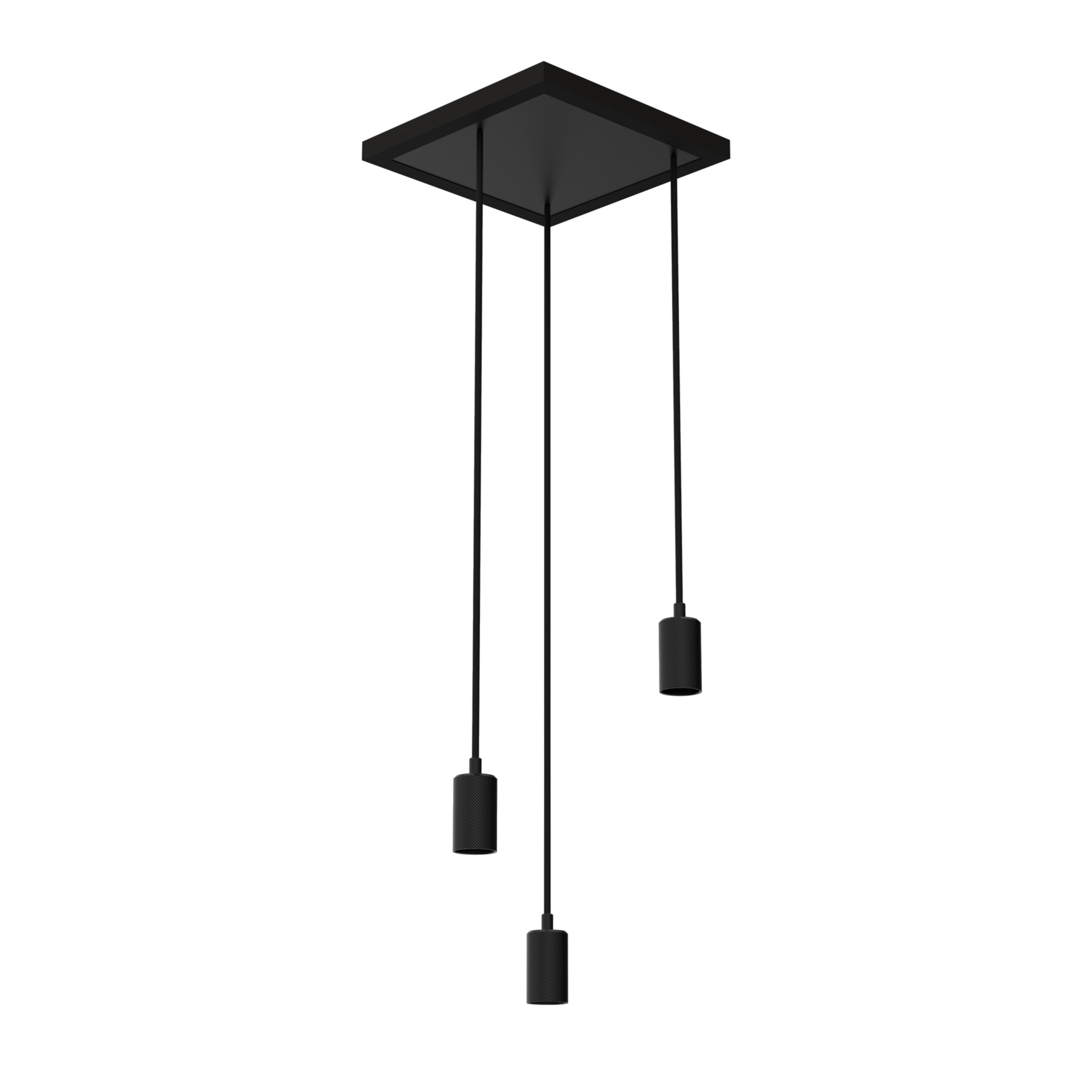 SEGULA Madox Square 3X Wave suspension noire E27