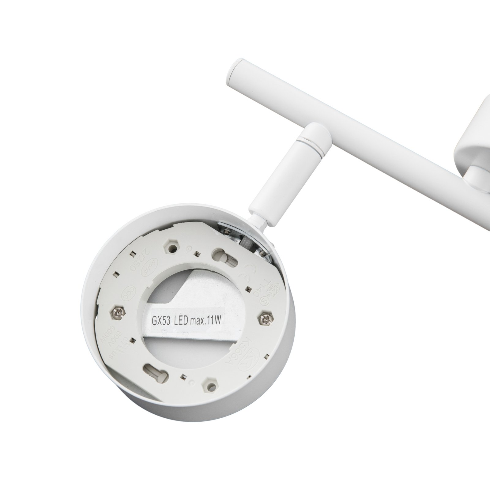 Lampa sufitowa Lindby Jyla, 2-punktowa, biała matowa