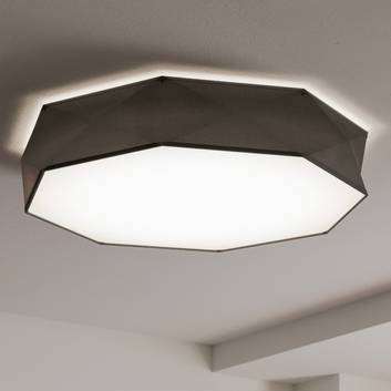 Plafondlamp kantoor New, Ø 88 cm, zwart