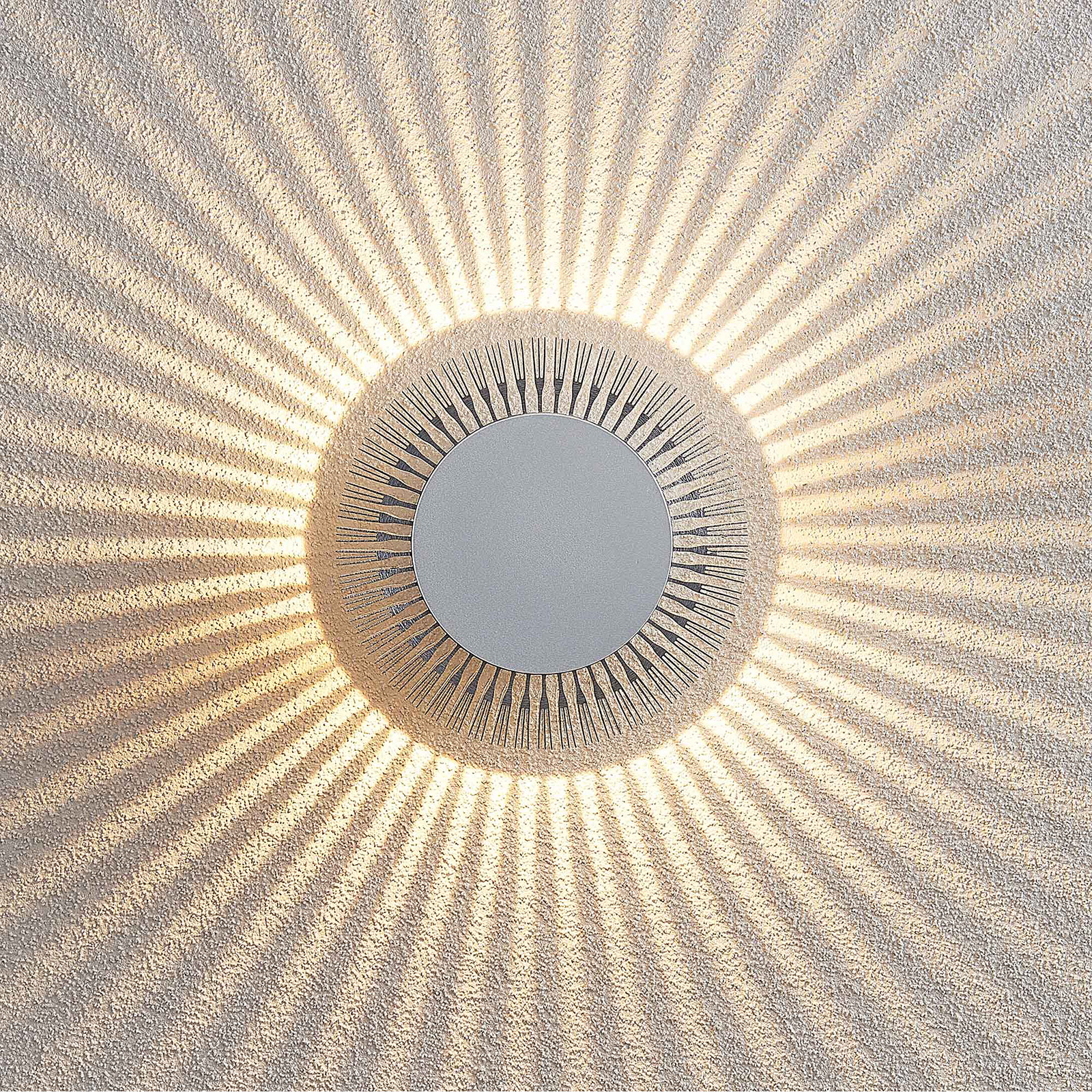 Lucande Keany LED външна стенна лампа, корона