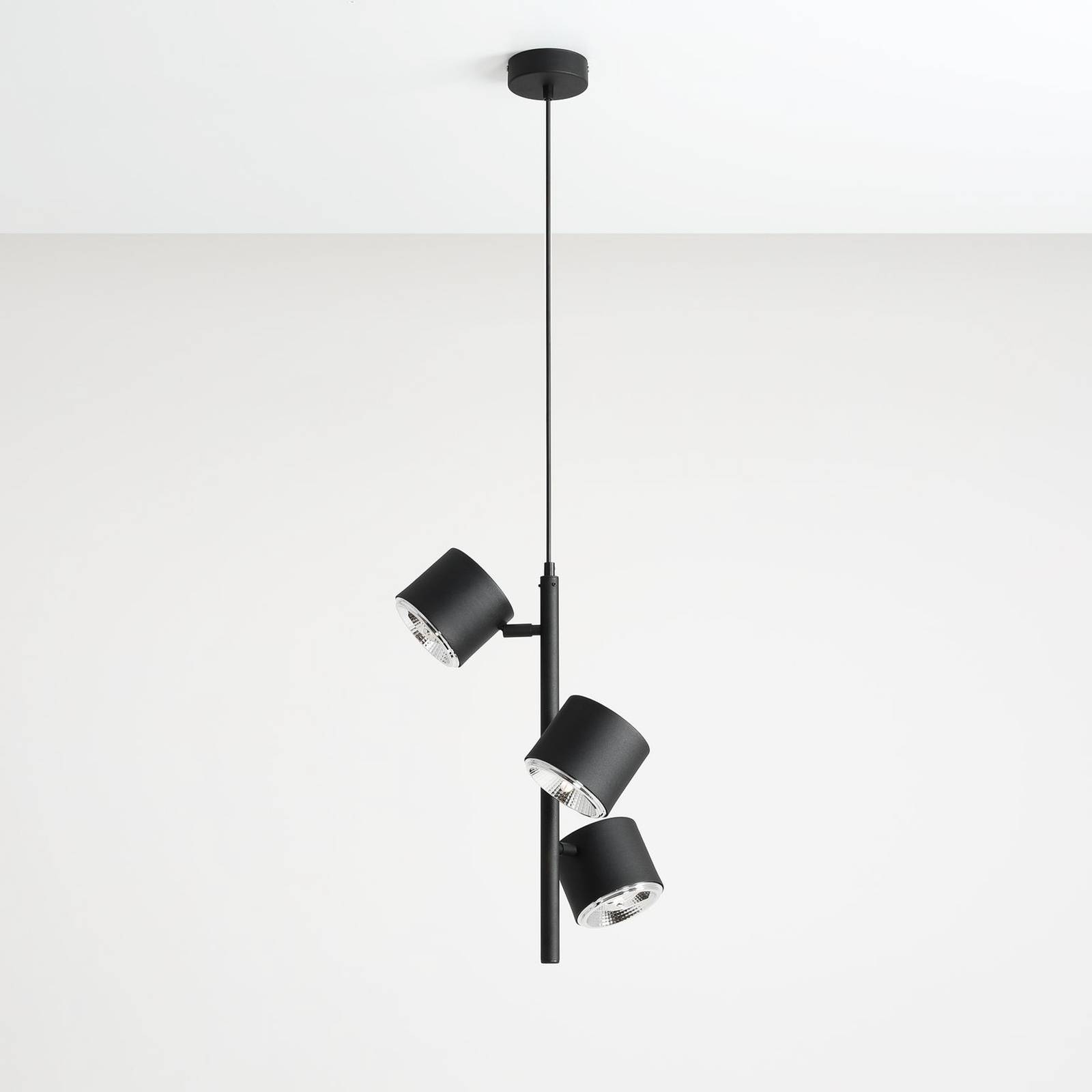 ALDEX Lampa wisząca 1047E 3-punktowa czarna