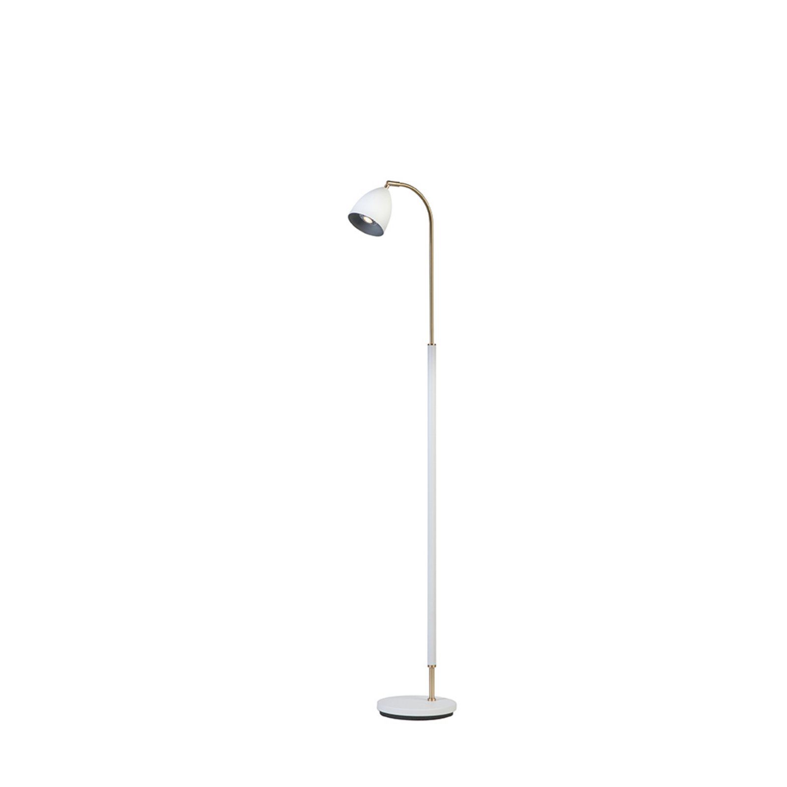 Deluxe Lampadar White/Brass LED - Belid