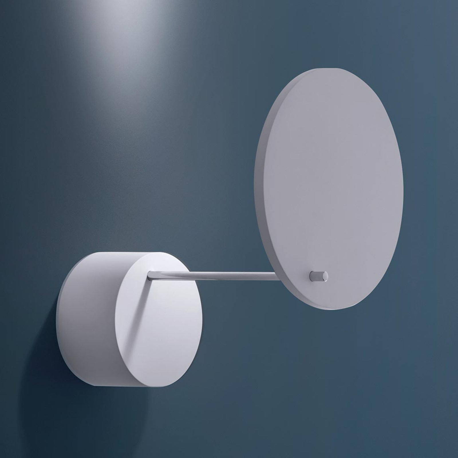 Artemide Orbiter white LED wall light, for Living / Dining Room, aluminium, ABS, steel, 20 W, energy efficiency: A+