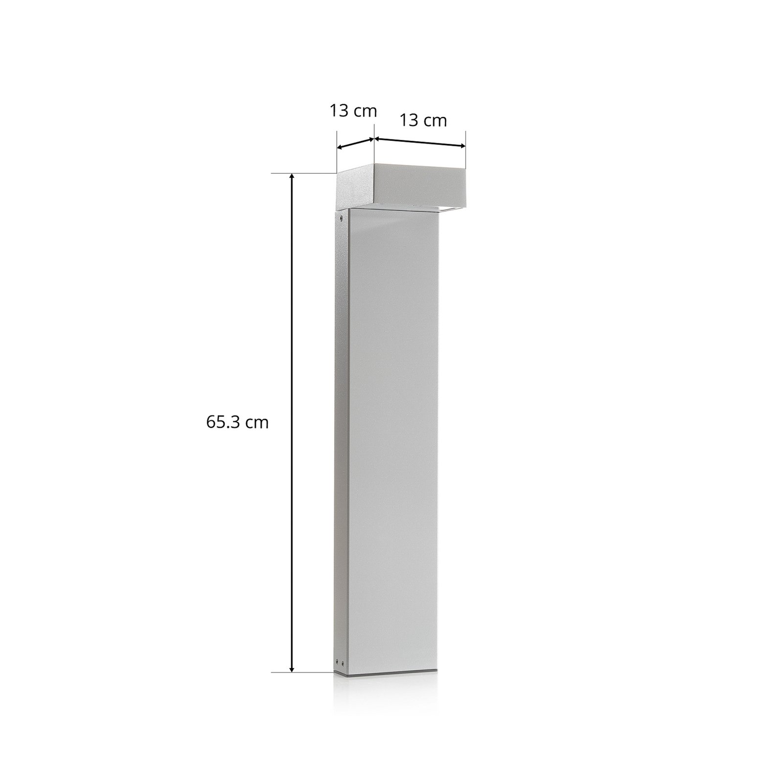 LED-Wegeleuchte Mimik 10 Post 600 grau 3.000K