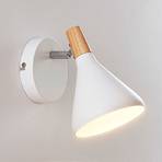 Wandlamp Arina in wit, 1-lamp