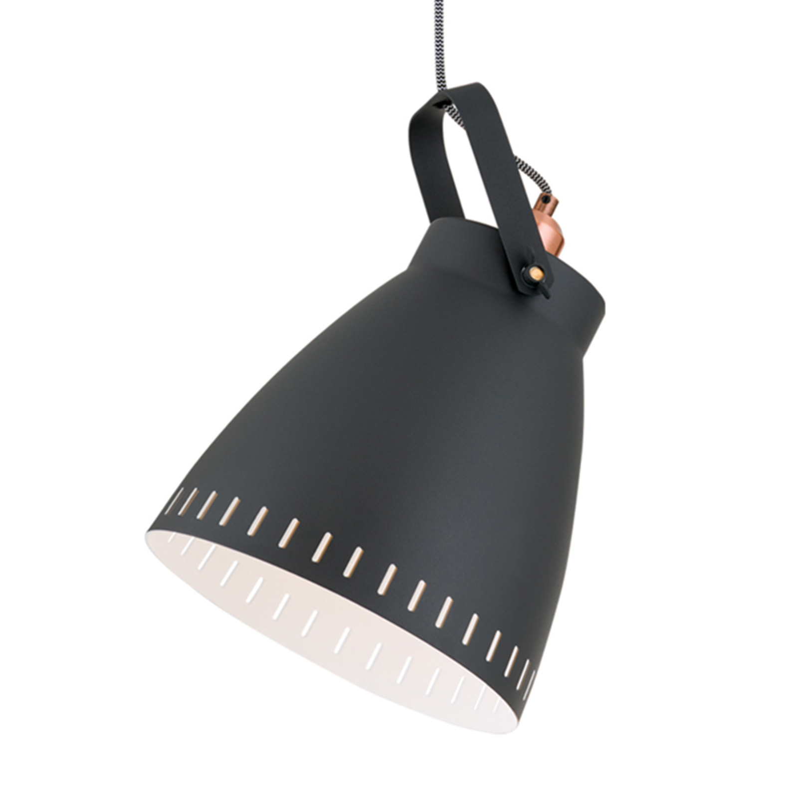 Orion Theke hanging lamp with metal lampshade, one-bulb, for Living / Dining Room, metal, E27, 60 W, energy efficiency: A++, H: 40 cm