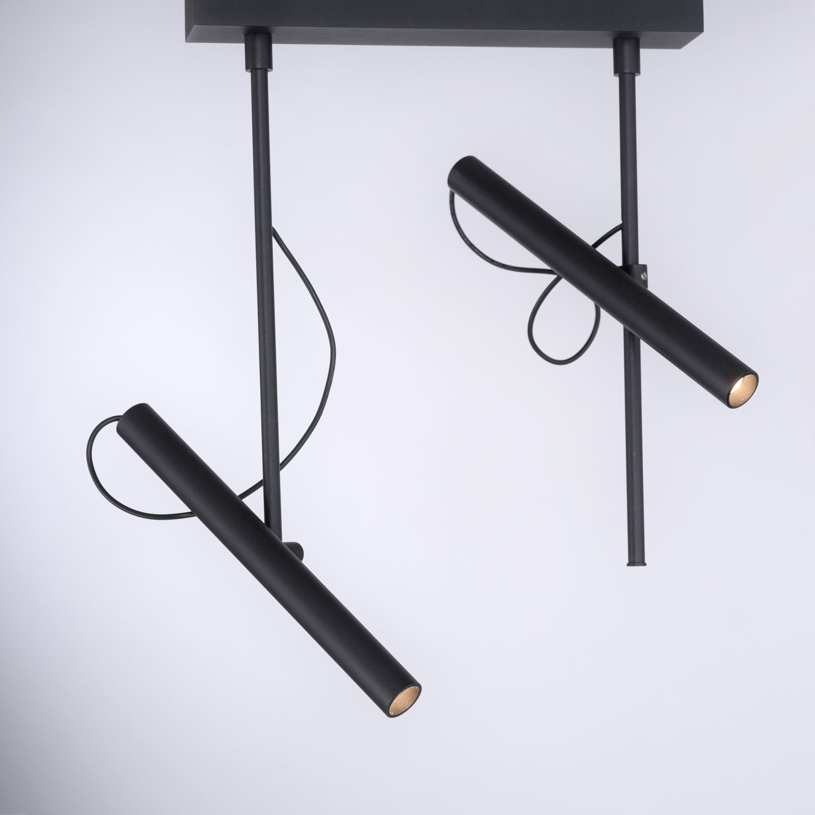 Tutua LED-Deckenleuchte, 2-flammig, schwarz - PURE Tutua LED-Deckenleuchte, 2-flammig, schwarz - PURE