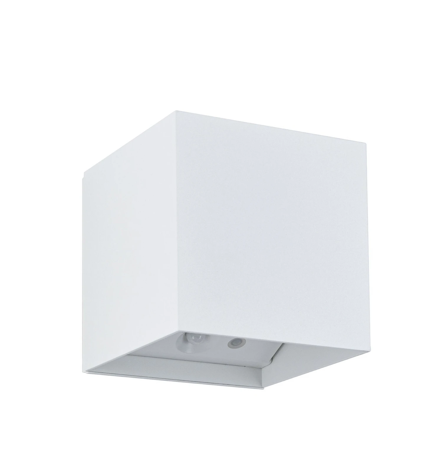 Paulmann Akku-Außenwandleuchte Nyara, weiß 10 cm Sensor IP44