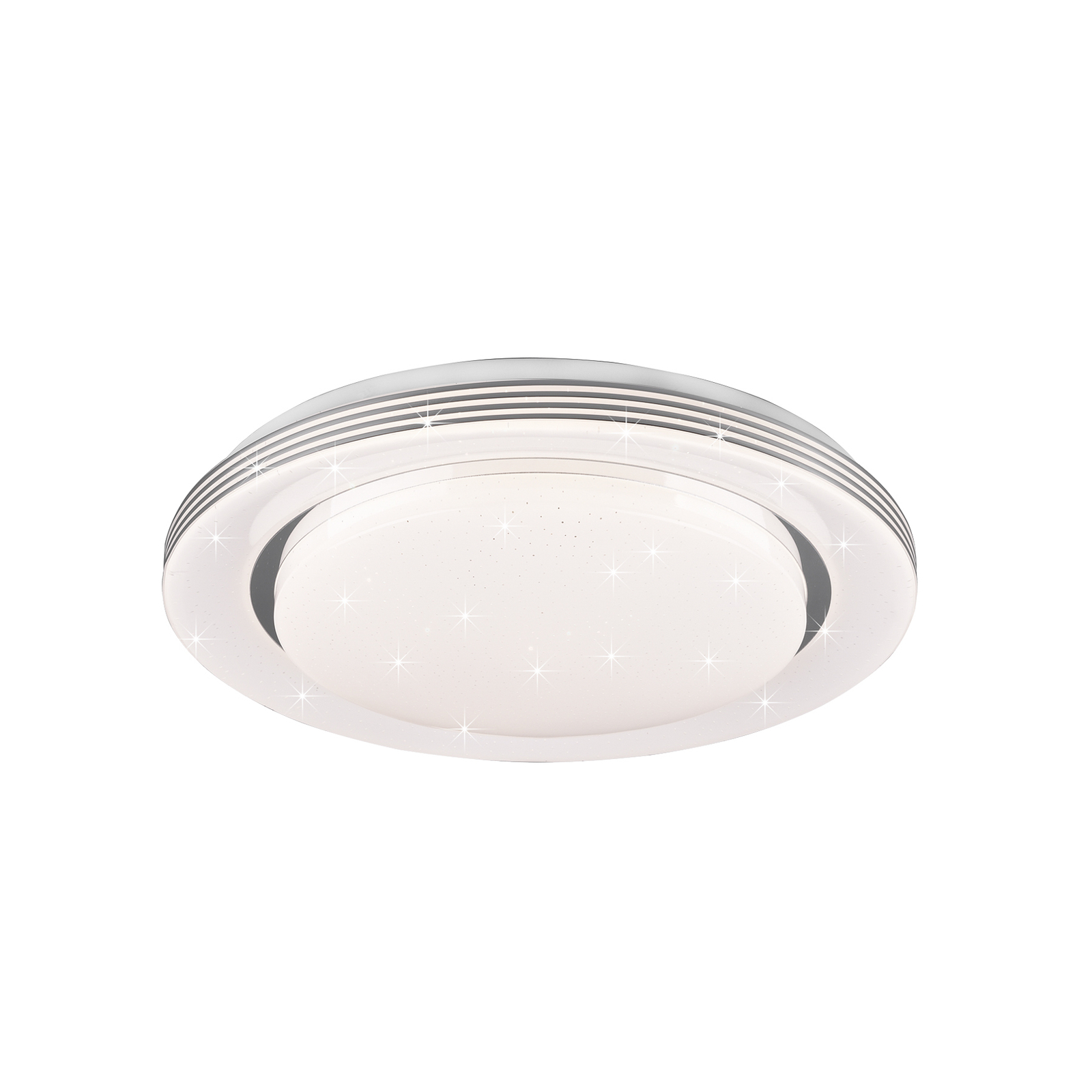 LED stropné svietidlo Atria, Ø 38 cm, biele, plast, CCT