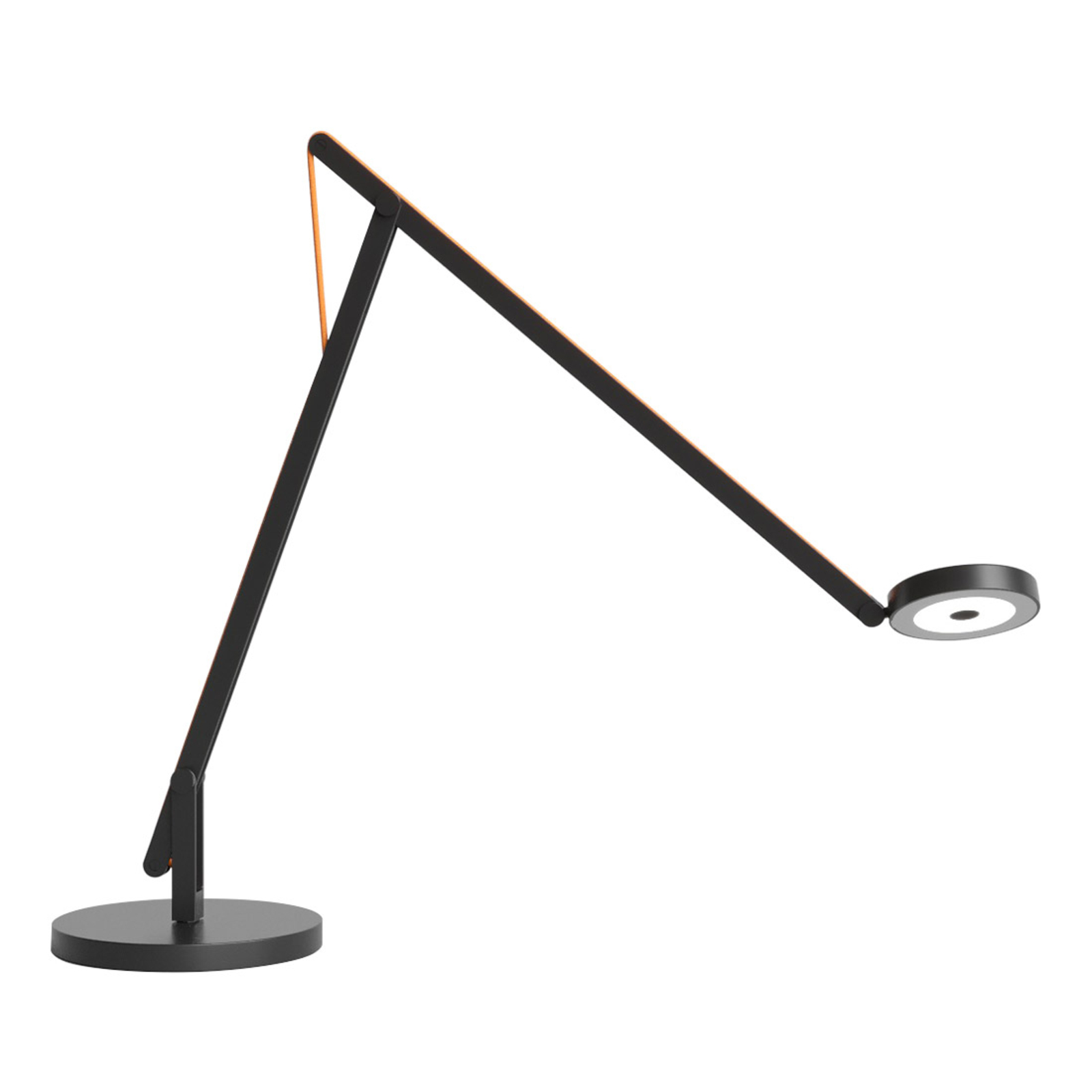 Rotaliana String T1 stolní lampa černá, oranžová