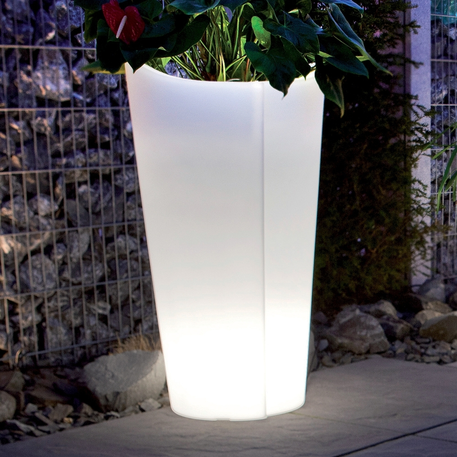 Epstein Eksklusiv Tulipan plantepotte 100 cm - Hvit / opal