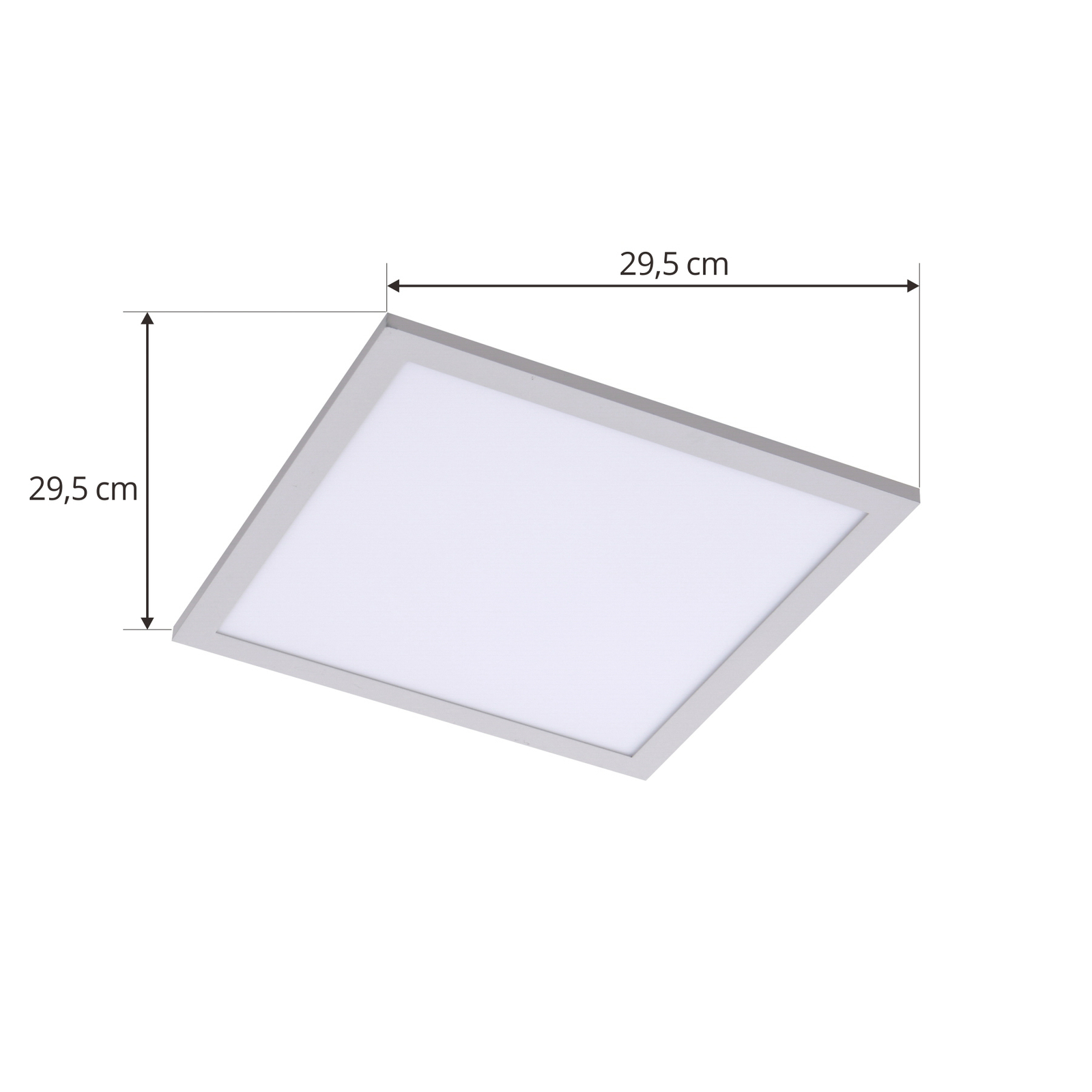 Lindby Panneau LED Enhife, blanc, 29,5 x 29,5 cm, aluminium