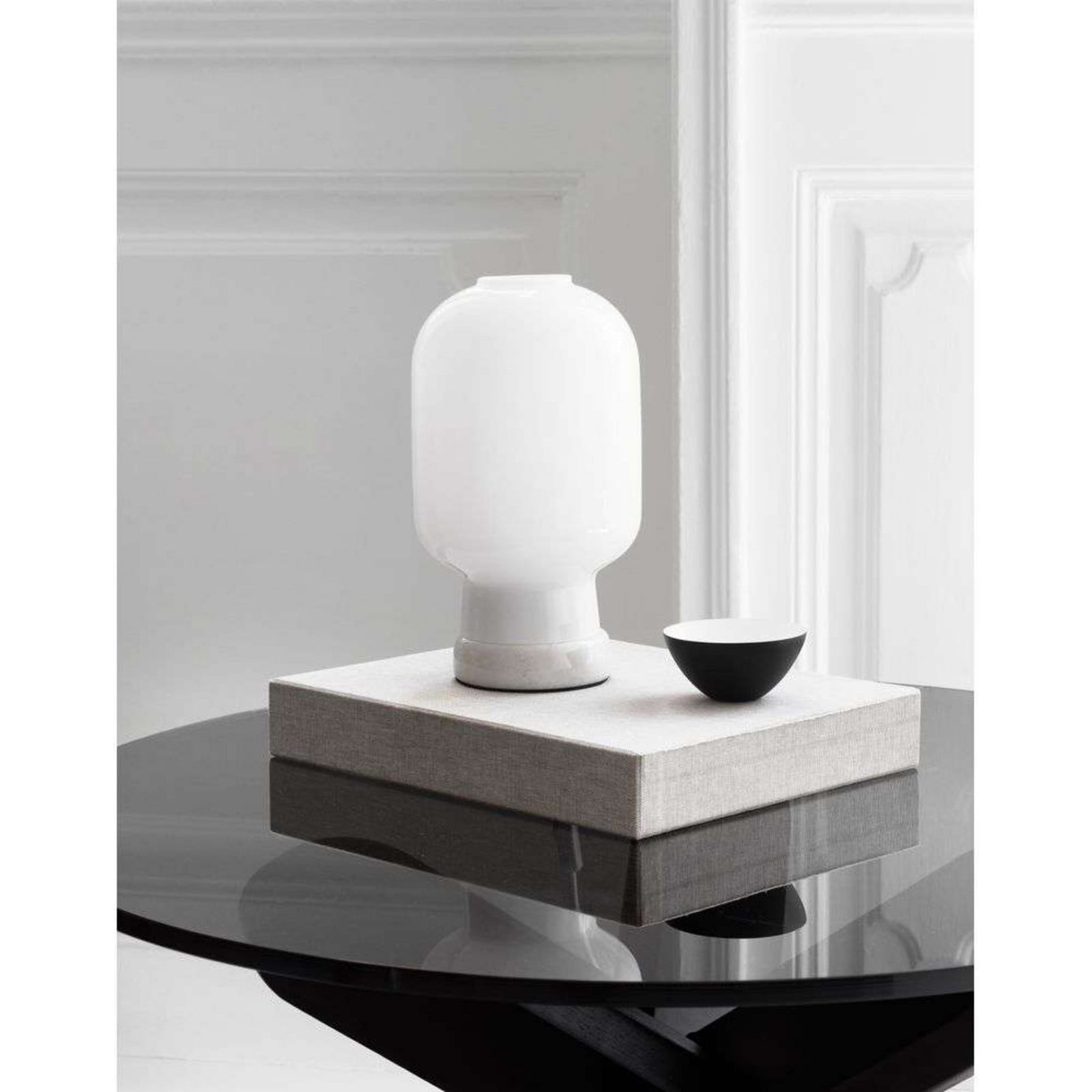 Amp Bordlampe Hvid/Hvid Normann Copenhagen - Stue - Glas