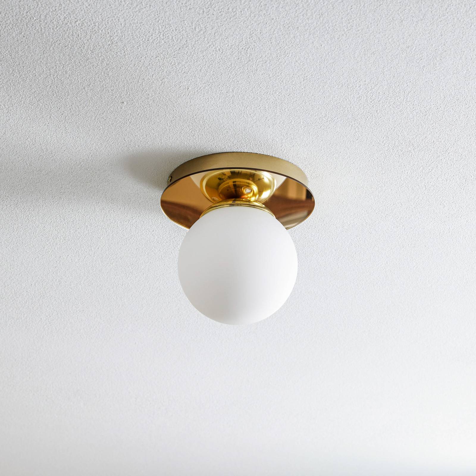Eko-light plato mennyezeti lámpa, arany színű, fém, opálüveg, ø 22 cm