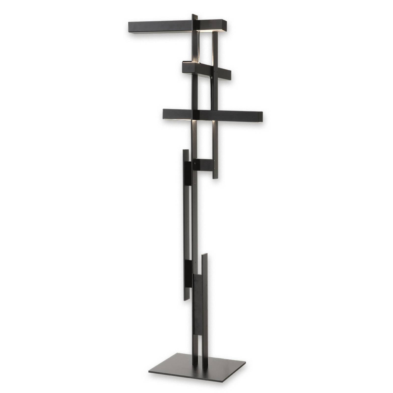 Oluce Lase - LED vloerlamp in mat zwart